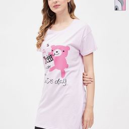 Christy World Women 2 Printed Extended Sleeves Pockets T-shirt-picture-0