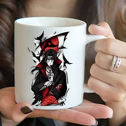 Mr UVD White & Black Graphic Printed Ceramic Glossy Mugs 350 ml image 4