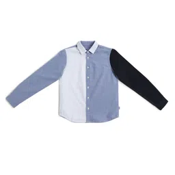 jack & jones junior Jack & Jones Juniors Full Sleeves Slim Fit Shirt - Blue-picture-14