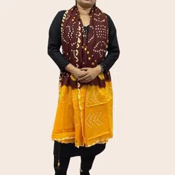 BOMBAY BUTA Printed Bandhani Dupatta image 5