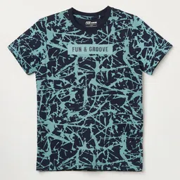 Fame Forever by Lifestyle Boys Abstract Printed Round Neck Regular Fit Pure Cotton T-Shirt-picture-17