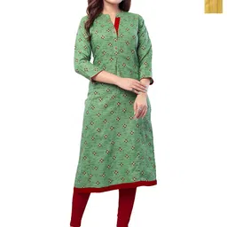 B2F Manufacturing & Designing Kurti Women Pack of 2 Ethnic Motifs Embroidered Cotton Kurta-picture-10