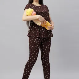 DZZO Women Printed Night suit image 3