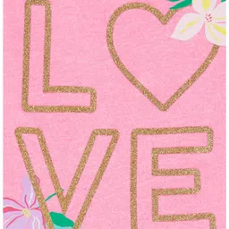 Carter's Flutter Sleeves Frock Style Top Love Print - Pink image 2