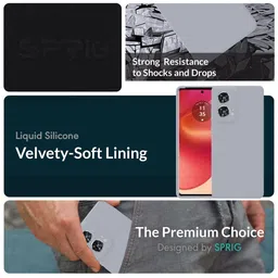 SPRIG Motorola Moto Edge 50 Fusion Liquid Silicone Bumper Case Mobile Accessories image 3