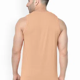 SLOWLORIS Pack Of 2 Printed Round Neck Bio-Wash Cotton Gym Vests image 5