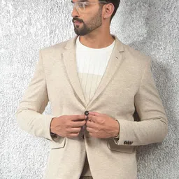 Crimsoune Club Plus Size Self-Design Notched Lapel Single Breasted Blazer-picture-22