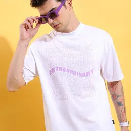 KETCH Men Graphic Printed Round Neck Oversized T-shirt-picture-28