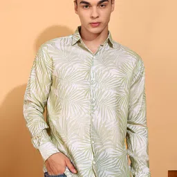 BROWN BROTHERS Men Relaxed Fit Floral Printed Spread Collar Casual Shirt-picture-21