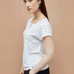 CODE by Lifestyle Printed Round Neck Extended Sleeves T-shirt image 2