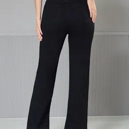 Miss Chase Women Straight Fit High-Rise Stretchable Jeans image 5