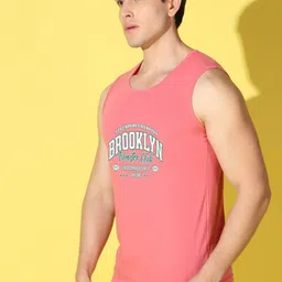 WOOSTRO Pack Of 2 Printed Combed Cotton Gym Vests -VWS26(ALONE ORANGE)(BKLN PEACH) image 5