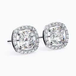 VALANOVA Hallmarked 18K White Gold Diamond Earrings-3.0 gm image 5