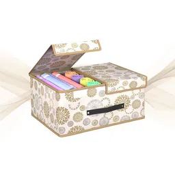 Kuber Industries White & Black 2 Pieces Printed Foldable Multi-Utility Organisers image 2