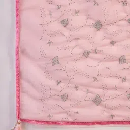 KALINI Embellished Sequinned Net Saree image 3