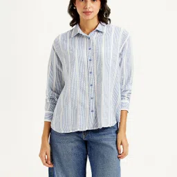 levi's Women's Striped Relaxed Fit Shirt image 1