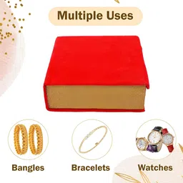 Myntra Elegant Homes Red Set of 1 Regular Jewellery Organiser Organisers image 4