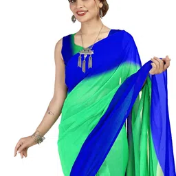 Moda Rapido Women Colourblocked Saree With Blouse Piece image 5
