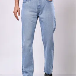 Stylox Men Slim Fit Mid-Rise Light Fade Cotton Jeans-image-37