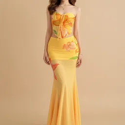 bebe Floral Print Maxi Dress-picture-15