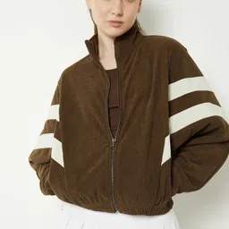 max Women Colourblocked Bomber Jacket image 1