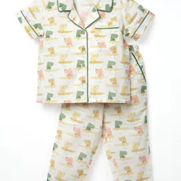 TIDY SLEEP Boys Printed Shirt with Pyjamas-picture-11