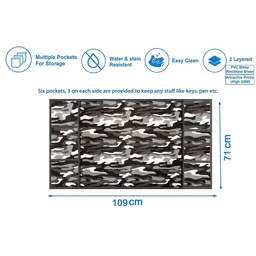 The Furnishing Tree Grey Printed Refrigerator Cover image 3