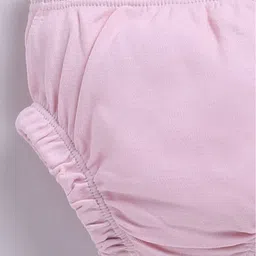 Smart Baby Girls Printed Flutter Sleeves Ruffled A-Line Dress with Bloomer & Headband image 5