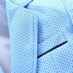 Robo Fry Full Sleeves Blazer Dots Print - Blue image 4