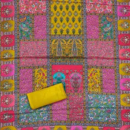 Nayanthara Trends Printed Unstitched Dress Material image 4