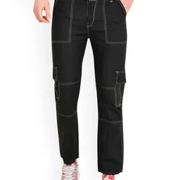 LINARIA Men Classic Slim Fit Mid-Rise Cotton Jeans-image-80