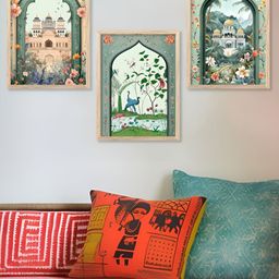 Kotart Brown & Green 3 Pieces Wooden Floral and Botanical Wall Arts-picture-46