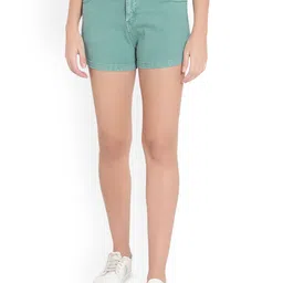 God's Club Women High-Rise Denim Shorts-image-78