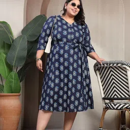 plusS Women Floral Print Puff Sleeve Maxi Dress image 4