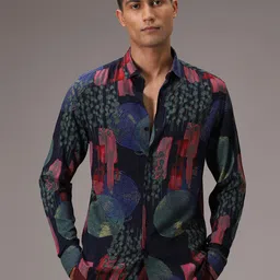 Banana Club Men Classic Floral Opaque Printed Casual Shirt-picture-17