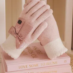 LOOM LEGACY Women Touchscreen Woollen Gloves-picture-19