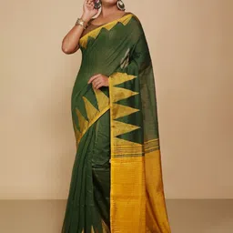 BENGAL HANDLOOM Art Silk Taant Saree-picture-12