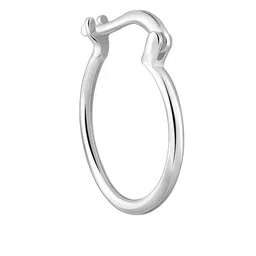 GIVA 925 Silver Rhodium Plated Contemporary Hoop Earrings image 3