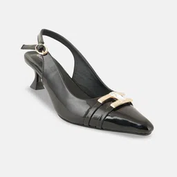 DROP BOLD Women Kitten Heels Pumps with Buckles-picture-13