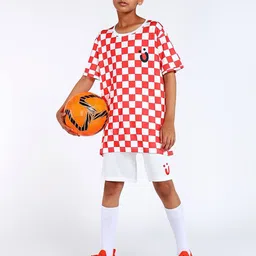 UMILDO Boys Checked Polyester Round Neck Tshirts image 5