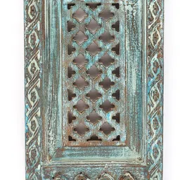 Exotic India Blue Textured Vintage Rectangular Mirror image 2