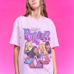 Bonkers Corner Women Printed Extended Sleeves Slim Fit T-shirt image 1