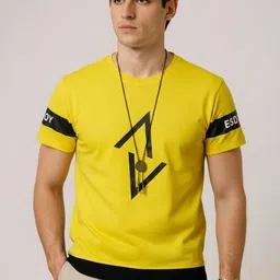 AUTNA Men Printed Round Neck Short Sleeves T-shirt-picture-38