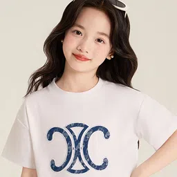 LULU & SKY Girls Graphic Printed Round Neck Regular Fit Tshirts-picture-14