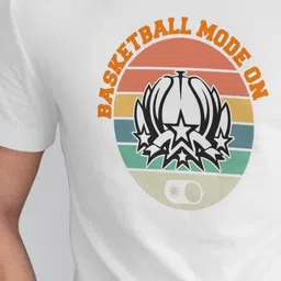 Seekbuylove Men Bio Finish Basketball Mode On Round Neck Pure Cotton T-shirt image 2