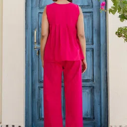 Moda Rapido Pure Cotton Round Neck Top With Trouser Co-Ords image 5