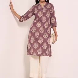 RANGMANCH BY PANTALOONS Women Ethnic Motifs Printed Sequinned Kurta image 4