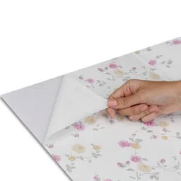 SEKHMET White & Pink Printed Self Adhesive Waterproof Wallpaper image 5
