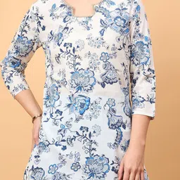 NEESH Floral Print Crepe Top image 3