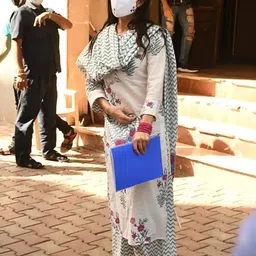 royal export Women Viscose Rayon Kurta Palazzo Dupatta Set image 4